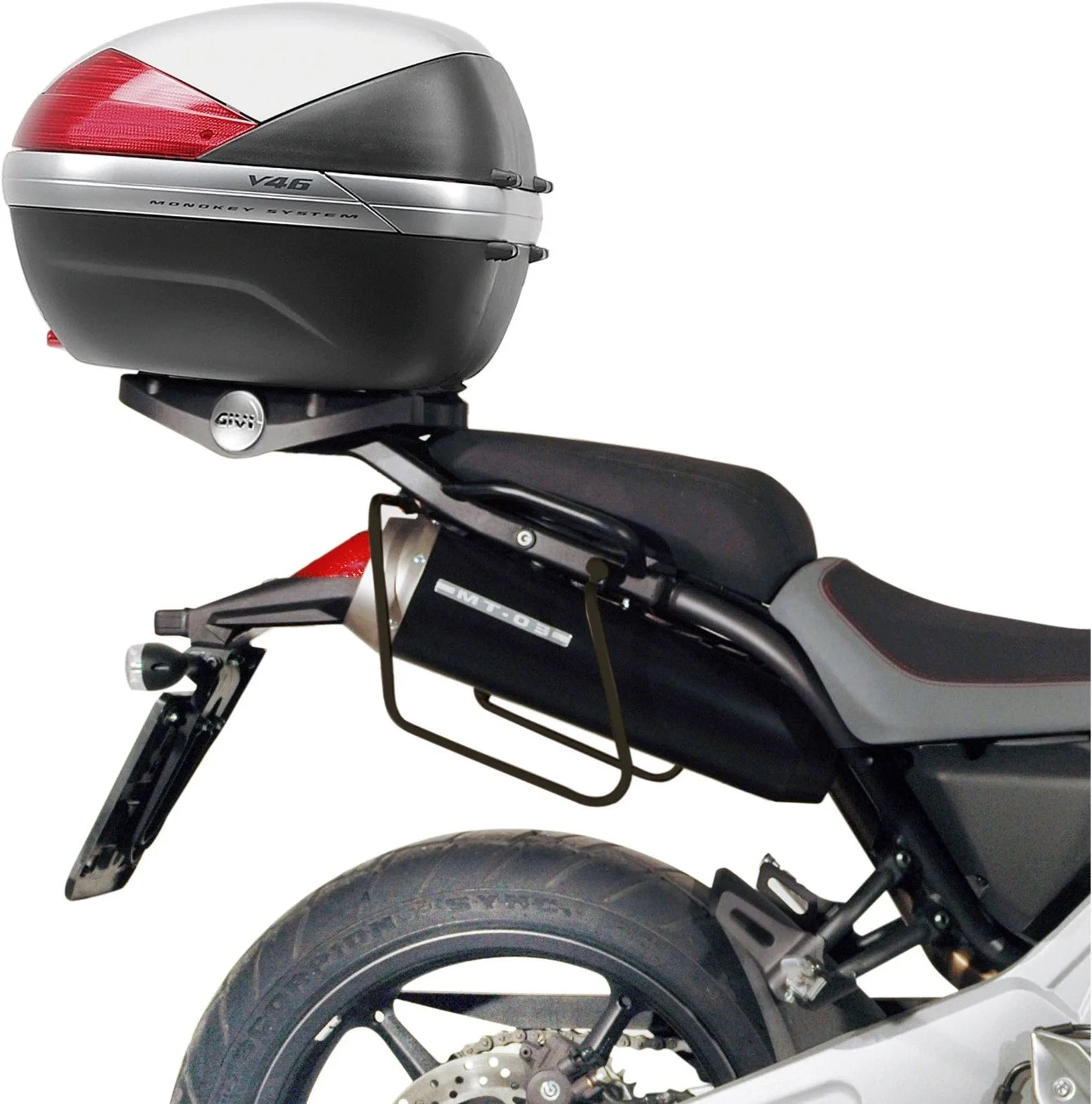 Borse Laterali Corium Nero 26 Lt Corium Nylon - Givi Compatibile Con Yamaha Mt-03 660 (2006-2014)