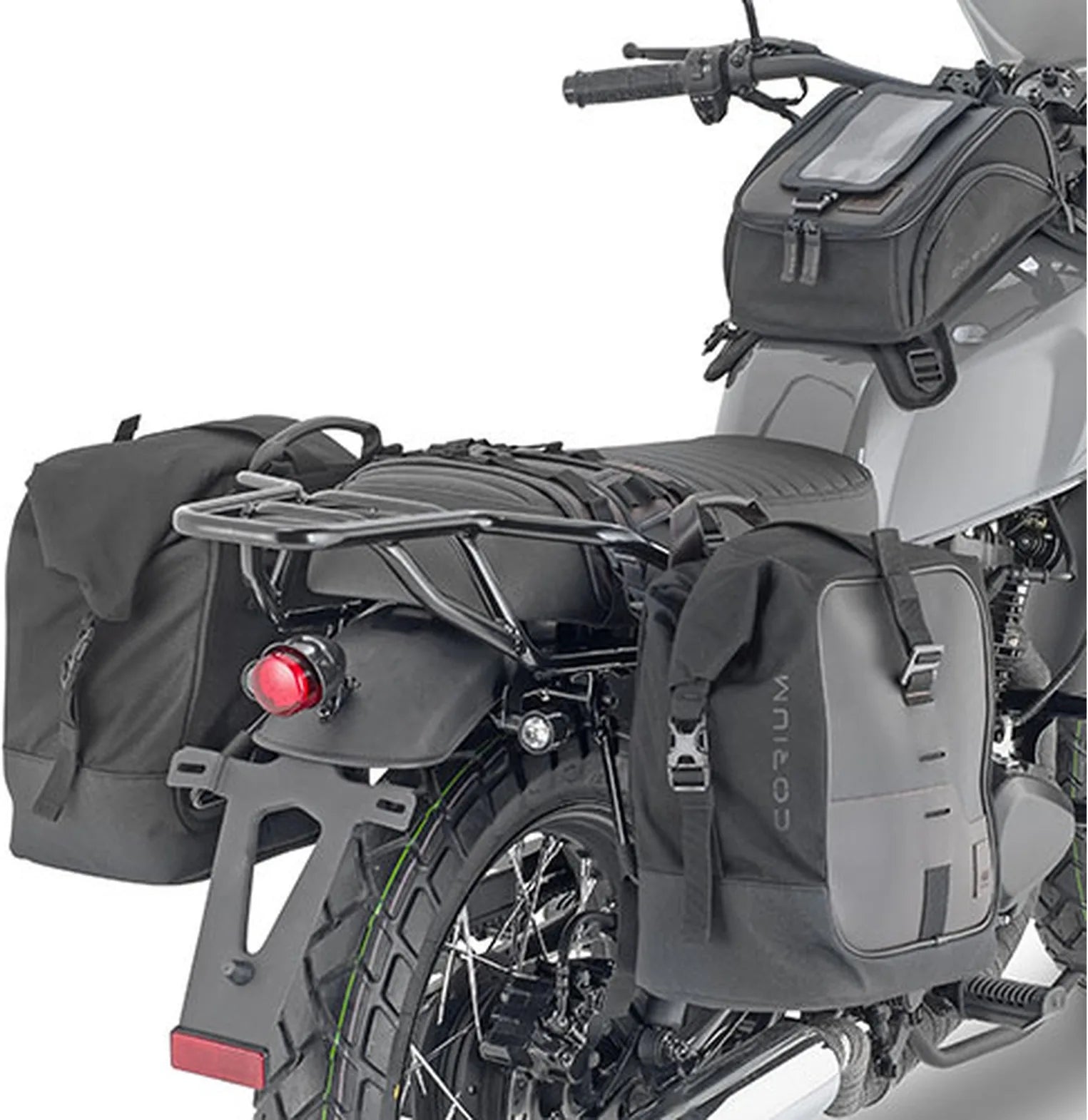 Borse Laterali Corium Nero 26 Lt Corium Nylon - Givi Compatibile Con Brixton Cromwell 250 (2022-2024)