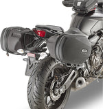 Corium Black Side Bags - 32 Lt Corium Nylon - Givi Compatible With Yamaha Mt-07 (2018-2020)