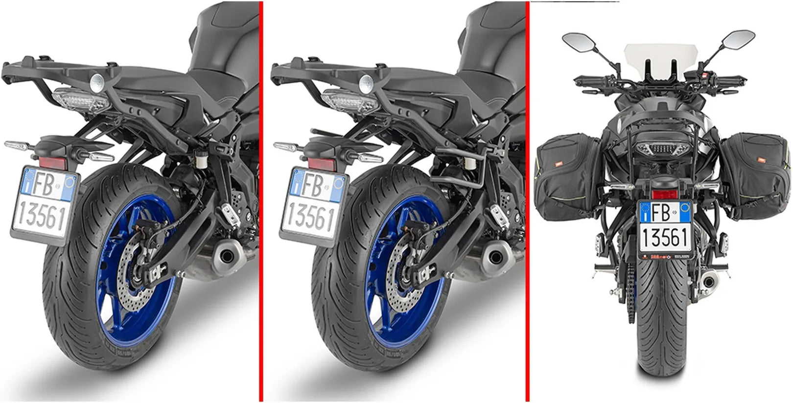 Borse Laterali Corium Nero 26 Lt Corium Nylon - Givi Compatibile Con Yamaha Tracer 7 - Gt (2020-2024)
