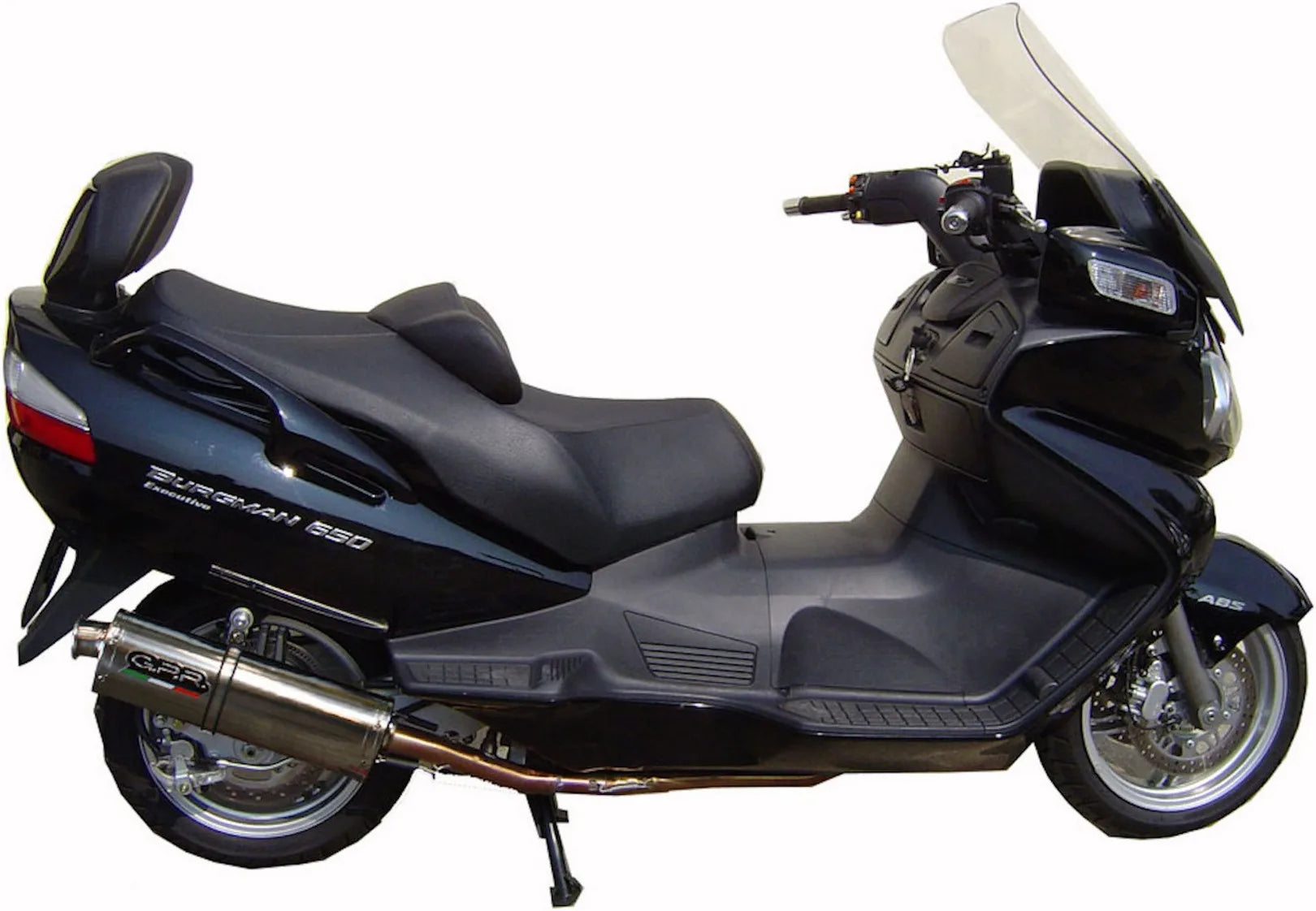 Impianto Di Scarico Completo Catalizzato E Con Omologazione Suono Trioval Acciaio - Gpr Compatibile Con Suzuki An 650 Burgman (2002-2012)