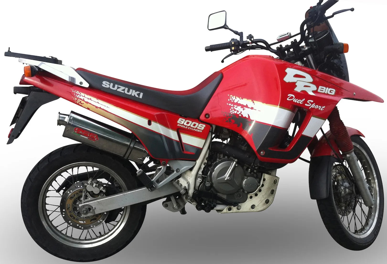 Terminale Di Scarico Con Omologazione Suono Trioval Acciaio - Gpr Compatibile Con Suzuki Dr Big 800 (1990-1991)