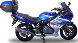 Terminale Di Scarico Con Omologazione Suono Trioval Acciaio - Gpr Compatibile Con Suzuki Gs 500 E - F (1989-2007)