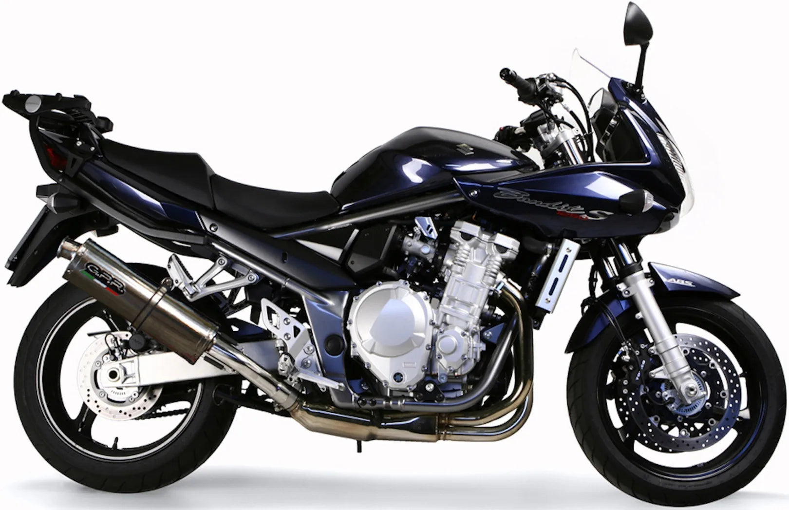 Terminale Di Scarico Con Omologazione Suono Trioval Acciaio - Gpr Compatibile Con Suzuki Gsf 1250 Bandit - S (2007-2012)