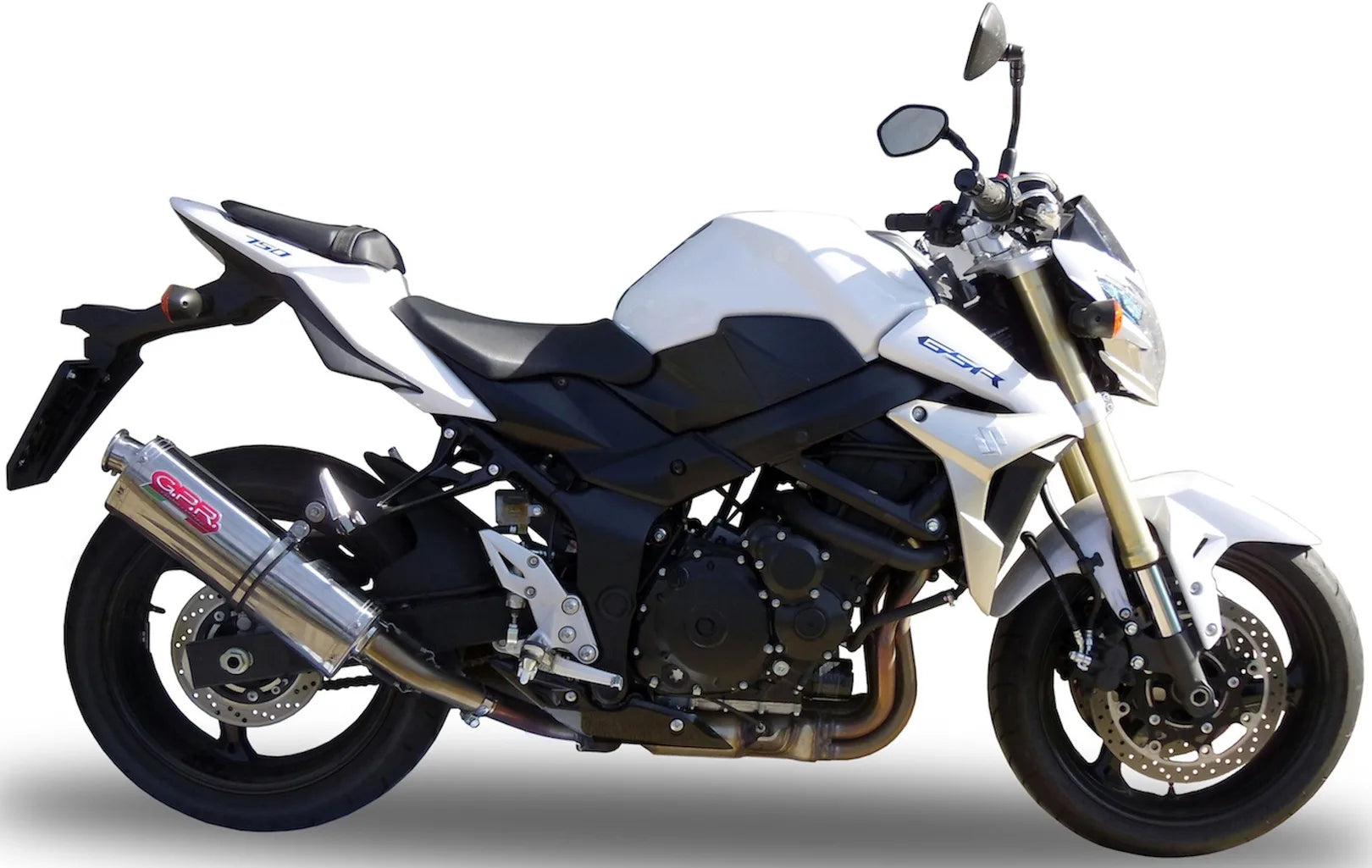 Terminale Di Scarico Con Omologazione Suono Trioval Acciaio - Gpr Compatibile Con Suzuki Gsr 750 (2011-2015)