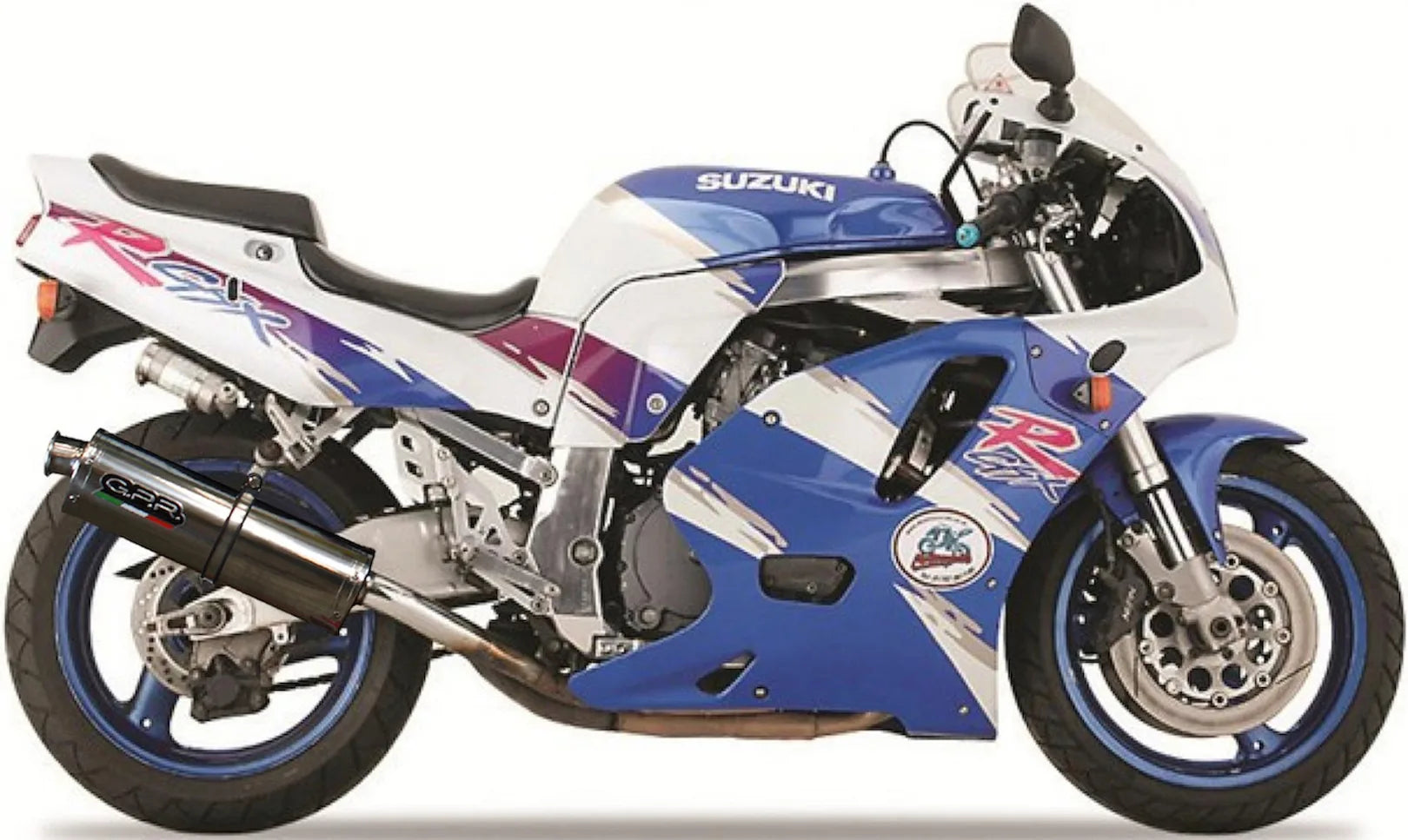 Terminale Di Scarico Con Omologazione Suono Trioval Acciaio - Gpr Compatibile Con Suzuki Gsx-R 750 (1992-1995)