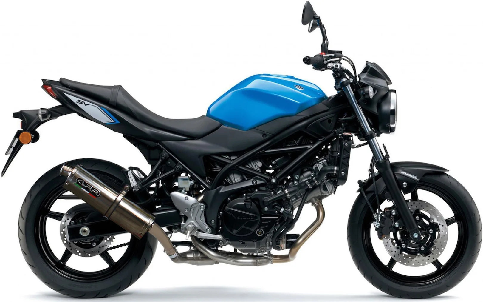 Terminale Di Scarico Con Omologazione Suono Trioval Acciaio - Gpr Compatibile Con Suzuki Sv 650 A (2016-2020)