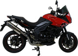 Terminale Di Scarico Con Omologazione Suono Trioval Acciaio - Gpr Compatibile Con Triumph Tiger 1050 Sport (2013-2015)