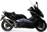 Impianto Di Scarico Completo Non Catalizzato E Con Omologazione Suono Trioval Acciaio - Gpr Compatibile Con Yamaha T-Max 500 (2001-2011)