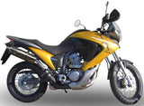 Terminale Di Scarico Con Omologazione Suono Trioval Acciaio - Gpr Compatibile Con Honda Transalp Xl 700 V (2007-2014)