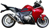 Terminale Di Scarico Con Omologazione Suono Trioval Acciaio - Gpr Compatibile Con Honda Vfr 1200 F Ie (2010-2016)