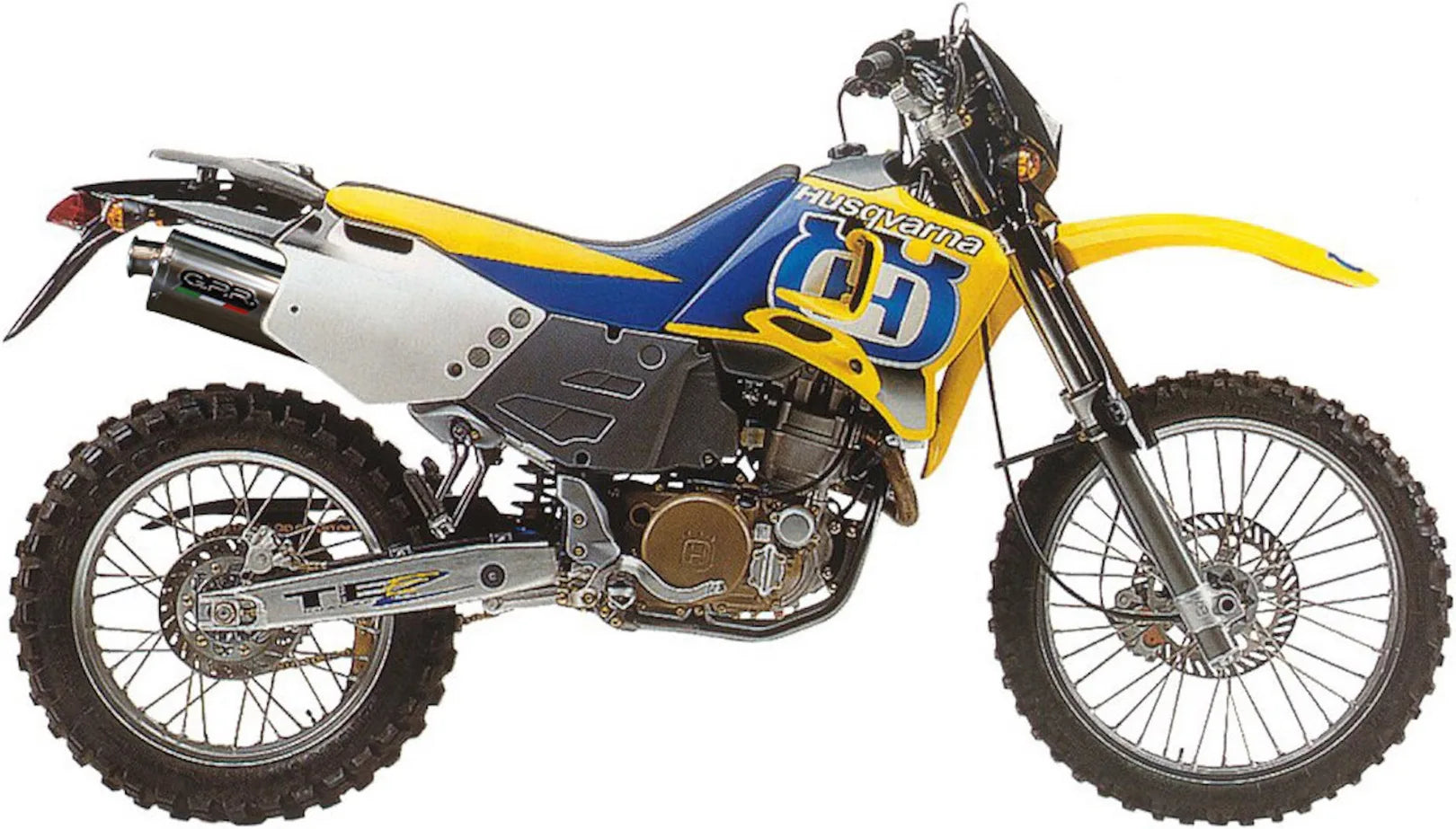 Terminale Di Scarico Con Omologazione Suono Trioval Acciaio - Gpr Compatibile Con Husqvarna Te 410 E - Sms (2000-2004)