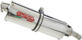 Catalytic Exhaust Tip With Sound Certification Trioval Stainless Steel - Gpr Compatible With Moto Guzzi Sport 1200 4V (2006-2007)