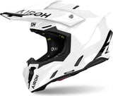 Casco Off-Road Per Moto Airoh Twist 3 - Tw314 Thermoplastic Hrt Bianco Gloss Color Taglia S