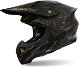 Casco Off-Road Per Moto Airoh Twist 3 - Tw3Tit35 Thermoplastic Hrt Titanio Matto Taglia Xl