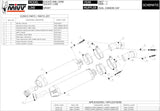 Dual Non-Catalytic Exhaust System With Sound Certification Oval Titanium Carbon - Mivv Compatible With Ducati 848 (2007-2013)
