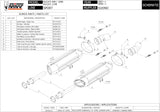 Doppio Terminale Di Scarico Non Catalizzato Con Omologazione Suono Suono Inox Carbonio - Mivv Compatibile Con Ducati 1198 (2009-2012)