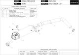 Terminale Di Scarico Con Omologazione Suono Oval Inox - Mivv Compatibile Con Honda Cbr 600 Rr (2005-2006)