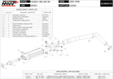 Terminale Di Scarico Con Omologazione Suono Suono Inox Nero Carbonio - Mivv Compatibile Con Honda Cbr 600 Rr (2005-2006)