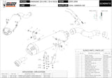 Terminale Di Scarico Con Omologazione Suono Oval Inox - Mivv Compatibile Con Kawasaki Zx 6R 636 (2005-2006)