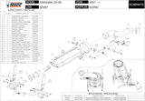 Terminale Di Scarico Con Omologazione Suono Suono Inox Nero Carbonio - Mivv Compatibile Con Kawasaki Zx-10R (2007-2008)