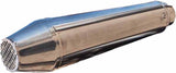 Exhaust Tip With Noise Certification Ultracone Cafe Racer Stainless Steel - Gpr Compatible With Moto Guzzi V 50 (1977-1987)