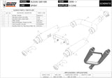 Doppio Terminale Di Scarico Non Catalizzato Con Omologazione Suono X-Cone Inox - Mivv Compatibile Con Suzuki Gsr 600 (2006-2010)