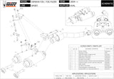 Dual Non-Catalytic Exhaust System With Sound Certification Oval Stainless Steel - Mivv Compatible With Yamaha Fz-6 Fazer (2007-2011)