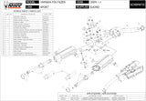 Doppio Terminale Di Scarico Non Catalizzato Con Omologazione Suono Suono Inox Nero Carbonio - Mivv Compatibile Con Yamaha Fz-6 Fazer (2004-2006)