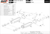 Doppio Terminale Di Scarico Non Catalizzato Con Omologazione Suono Suono Inox Nero Carbonio - Mivv Compatibile Con Yamaha Yzf 1000 R1 (2007-2008)