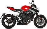Exhaust Tip With Noise Certification Speed Edge Steel Black Carbon - Mivv Compatible With Mv Agusta Brutale 800 Rr (2017-2024)