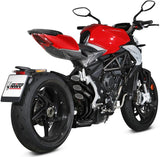 Exhaust Tip With Noise Certification Speed Edge Steel Black Carbon - Mivv Compatible With Mv Agusta Brutale 800 Rr (2017-2024)