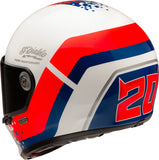 Casco Integrale Per Moto Hjc V10 Advanced Fiberglass Composite Mc21 Fq20 Retro Taglia 06 Xs