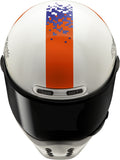 Full-Face Motorcycle Helmet Hjc V10 Advanced Fiberglass Composite Mc21 Fq20 Retro Size 09 L