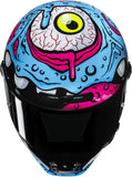 Casco Integrale Per Moto Hjc V10 Advanced Fiberglass Composite Mc28 Squeeze Taglia 06 Xs