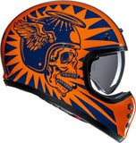 Casco Integrale Per Moto Hjc V60 Advanced Fiberglass Composite Mc27 Flame Taglia 09 L