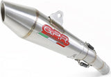 Terminale Di Scarico Con Omologazione Suono Vintacone Acciaio - Gpr Compatibile Con Bmw R 100 Gs (1987-1996)
