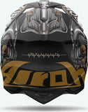 Casco Off-Road Per Moto Airoh Wraaap - Wrac35 Thermoplastic Hrt Matto Cyborg Taglia Xxs