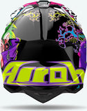 Casco Off-Road Per Moto Airoh Wraaap - Wram17 Thermoplastic Hrt Gloss Music Taglia M