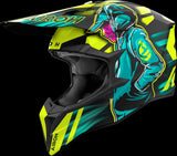 Casco Off-Road Per Moto Airoh Wraaap - Wrc31 Thermoplastic Hrt Giallo Matto Cyber Taglia Xs
