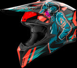 Casco Off-Road Per Moto Airoh Wraaap - Wrc32 Thermoplastic Hrt Arancio Gloss Cyber Taglia Xxs