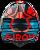 Casco Off-Road Per Moto Airoh Wraaap - Wrc32 Thermoplastic Hrt Arancio Gloss Cyber Taglia Xs