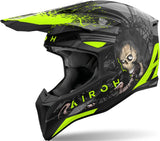 Casco Off-Road Per Moto Airoh Wraaap - Wrc55 Thermoplastic Hrt Matto Darkness Taglia Xs