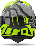 Casco Off-Road Per Moto Airoh Wraaap - Wrc55 Thermoplastic Hrt Matto Darkness Taglia Xxl