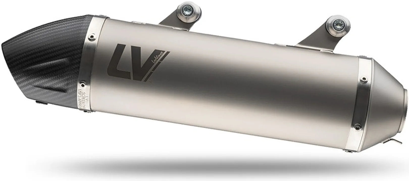 Terminale Di Scarico Senza Omologazione Suono Lv-X Evo Acciaio Fondello Carbonio - Leovince Compatibile Con Kawasaki Klr 650 (1997-2022)