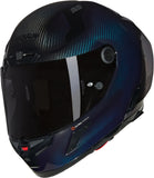 Full-Face Speeding Motorcycle Helmet Nolan X-804 Rs Ultra Carbon Blue Liquido Liquido 328 Size M
