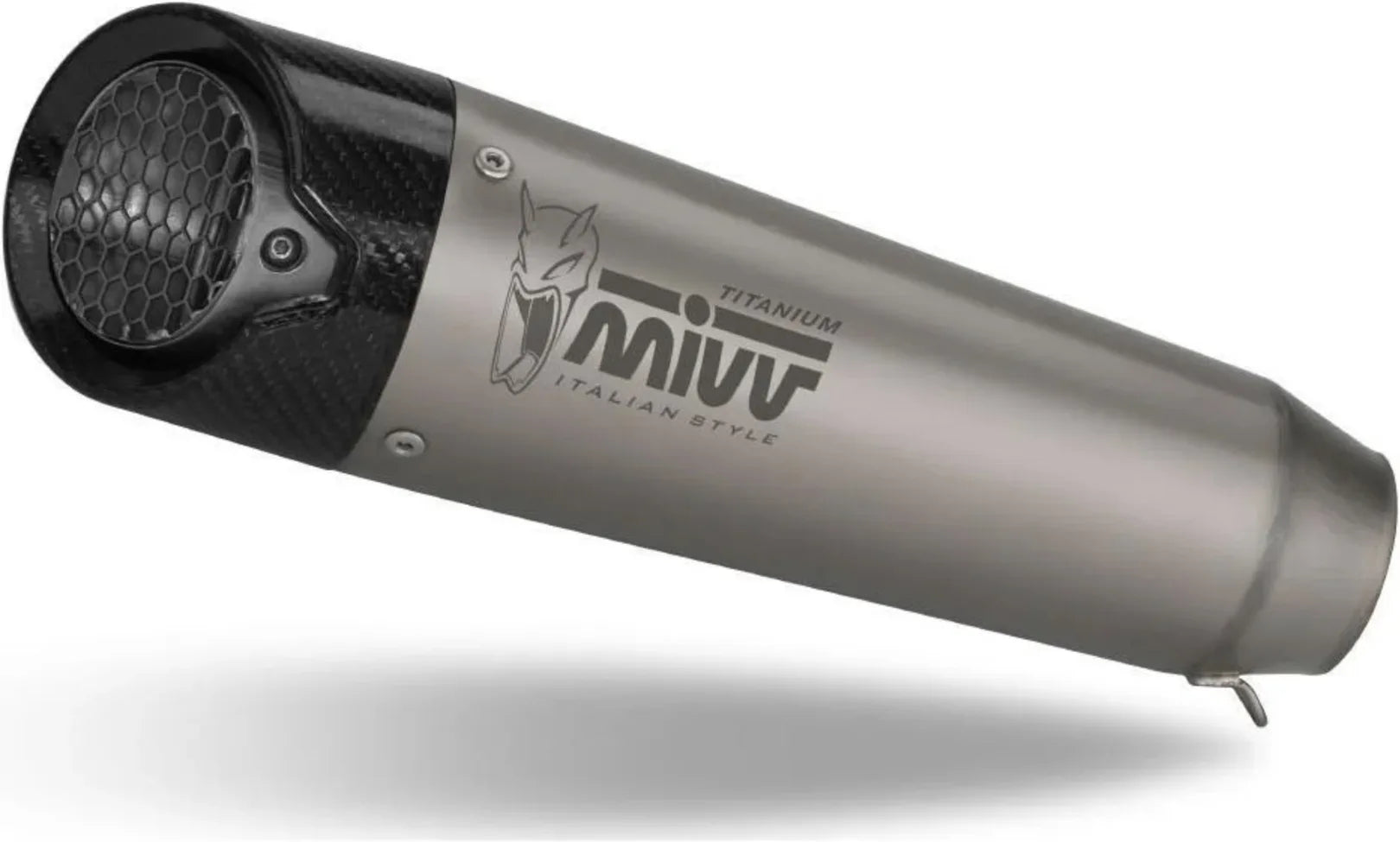 Terminale Di Scarico Con Omologazione Suono X-M5 Titanio Carbonio - Mivv Compatibile Con Ducati Monster + (2021-2024)