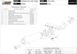 Exhaust Tip With Noise Certification Oval Stainless Steel - Mivv Compatible With Yamaha Fzs 1000 Fazer (2001-2005)