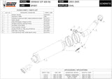 Terminale Di Scarico Con Omologazione Suono Oval Carbonio - Mivv Compatibile Con Yamaha Yzf 600 R6 (2003-2005)