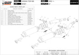 Doppio Terminale Di Scarico Catalizzato E Con Omologazione Suono Gp Inox Nero - Mivv Compatibile Con Yamaha Tdm 900 (2002-2014)